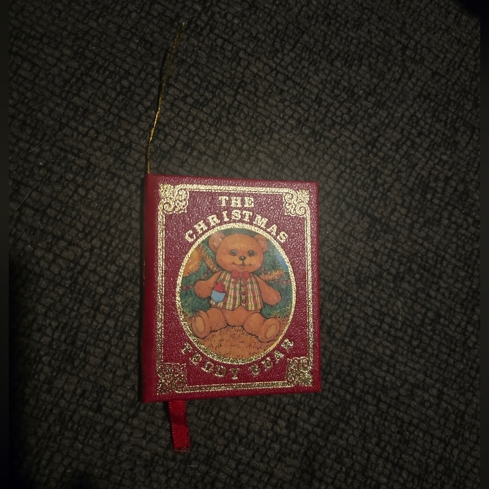 Kurt S. Adler | "The Christmas Teddy Bear" Miniature Book Ornament
